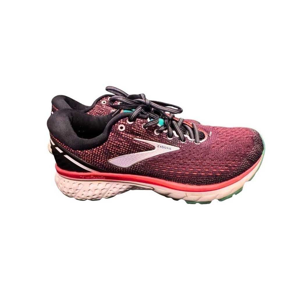 Brooks Ghost 11 Women's Walking Running Gym Shoes  Pink/Black 9 Wide
